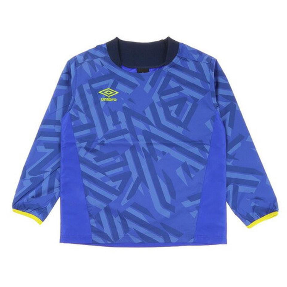 【5/15限定 エントリー&3点以上ご購入でP最大10倍】アンブロ(UMBRO) サッカーウェア ジュニア ラインド メッシュピステトップス UUJQJF30 BLU (キッズ)
