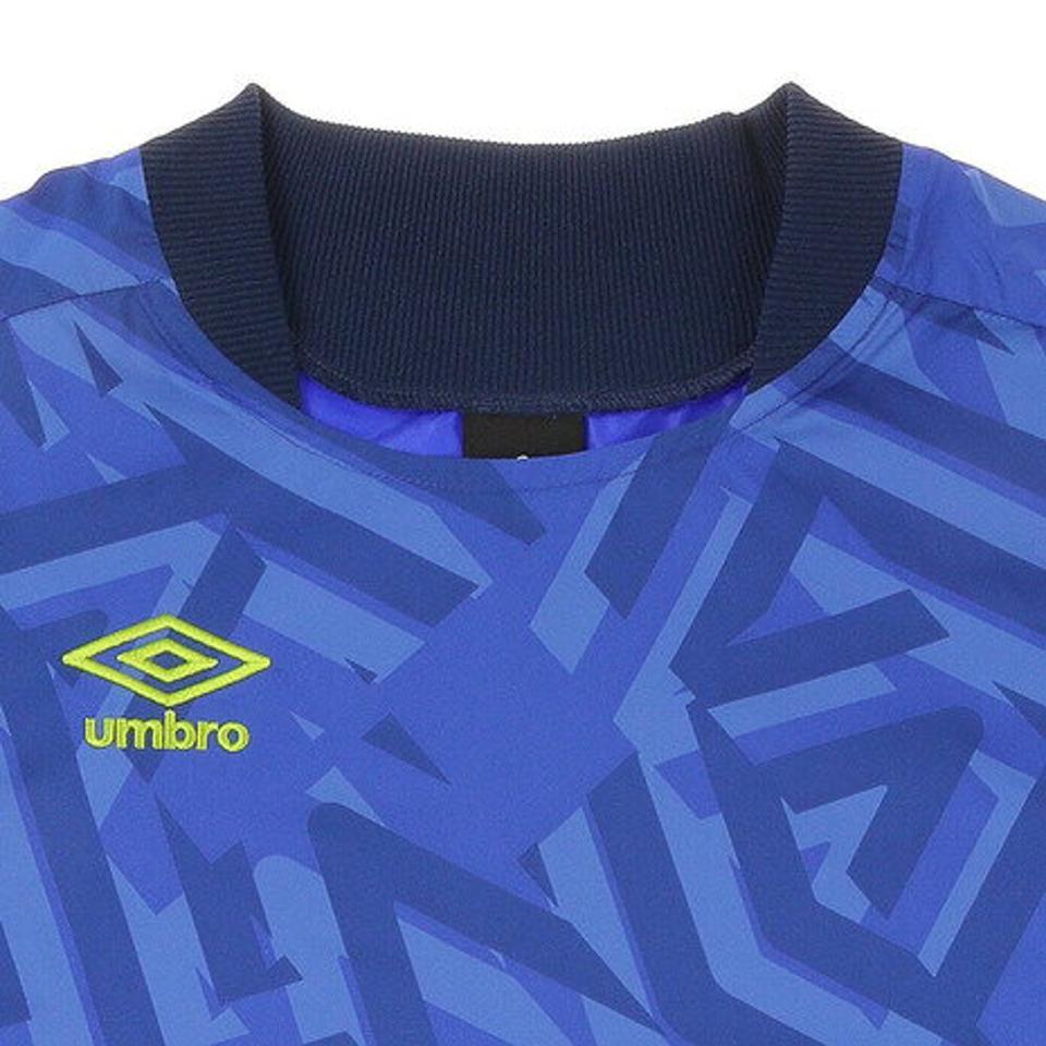 【5/15限定 エントリー&3点以上ご購入でP最大10倍】アンブロ(UMBRO) サッカーウェア ジュニア ラインド メッシュピステトップス UUJQJF30 BLU (キッズ)