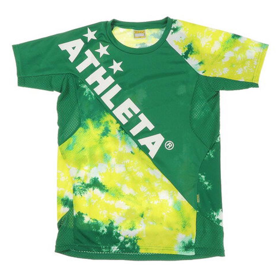 アスレタ(ATHLETA) ジュニア サッカー フットサルウェア Tシャツ グラフィック プラクティスシャツ 2346J GRN (キッズ)
