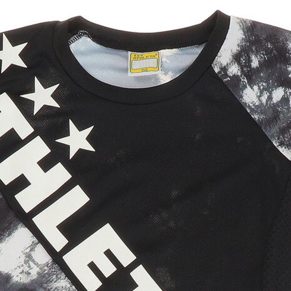 アスレタ(ATHLETA) ジュニア サッカー フットサルウェア Tシャツ グラフィック プラクティスシャツ 2346J BLK (キッズ)