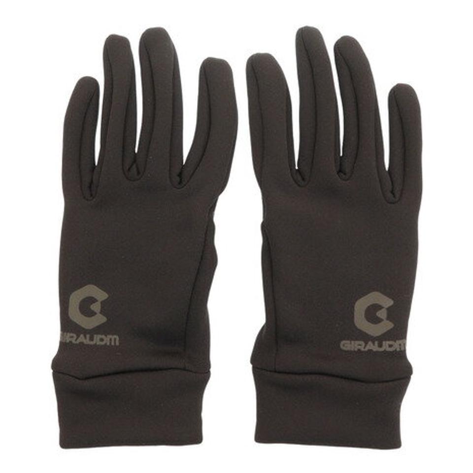 ジローム(GIRAUDM)(メンズ)サッカー ヒートクロス フィールド防寒グローブ 750GM1SW7600 BLK 手袋