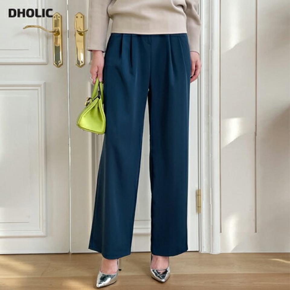 ワイドツータックスラックス・全3色・t71760 レディース 【pt】ボトムス ロング ロングパンツ スラックスパンツ スラックス ワイド ツータック 無地 シンプル フェミニン カジュアル 秋 冬 韓国ファッション ハイホリHIHOLLI