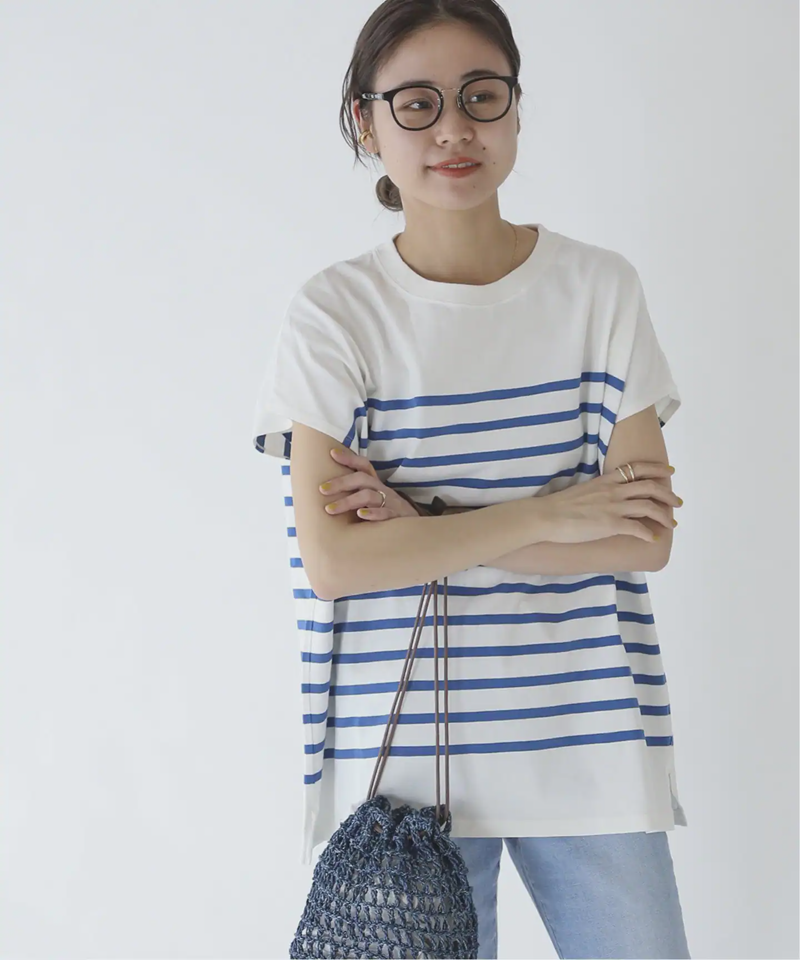 USAコットンパネルボーダーフレンチ（JOURNAL STANDARD relume）