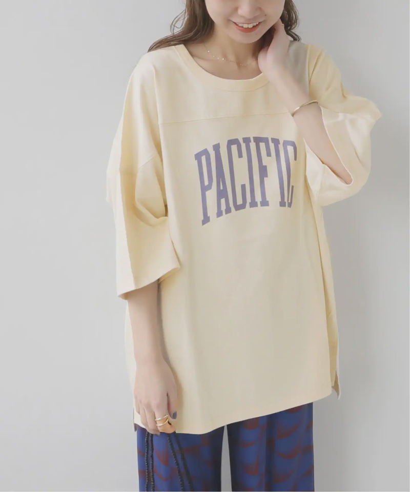 【Collegiate Pacific】 HALF SLEEVE FOOTBALLT：Tシャツ◆（JOURNAL STANDARD relume）