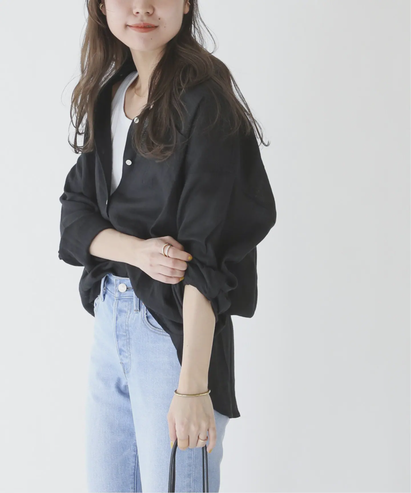 《追加》LINASリネンオーバーサイズシャツ（JOURNAL STANDARD relume）