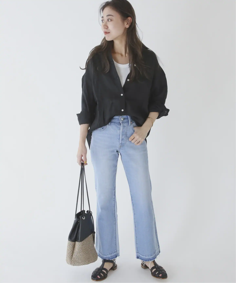 《追加》LINASリネンオーバーサイズシャツ（JOURNAL STANDARD relume）