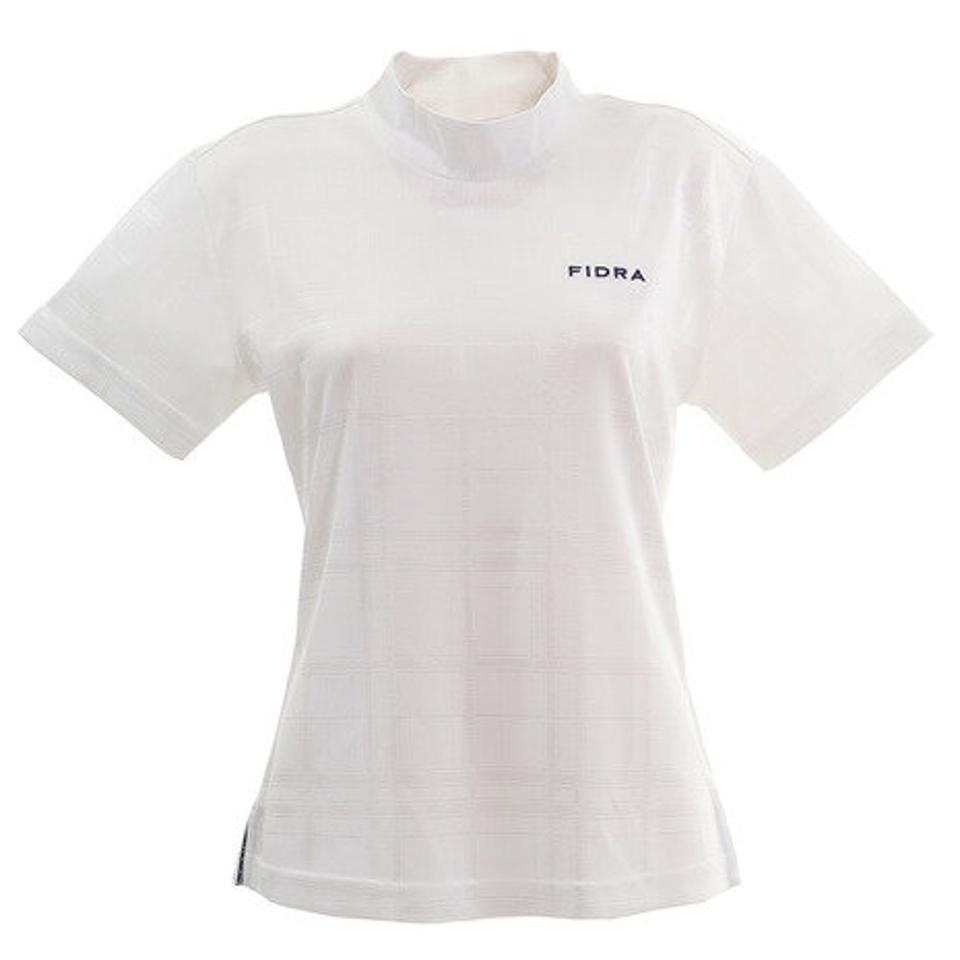 フィドラ(FIDRA) ゴルフ シャツ レディース チェックモック ハイネックシャツ FD5HUG51 WHT (レディース)