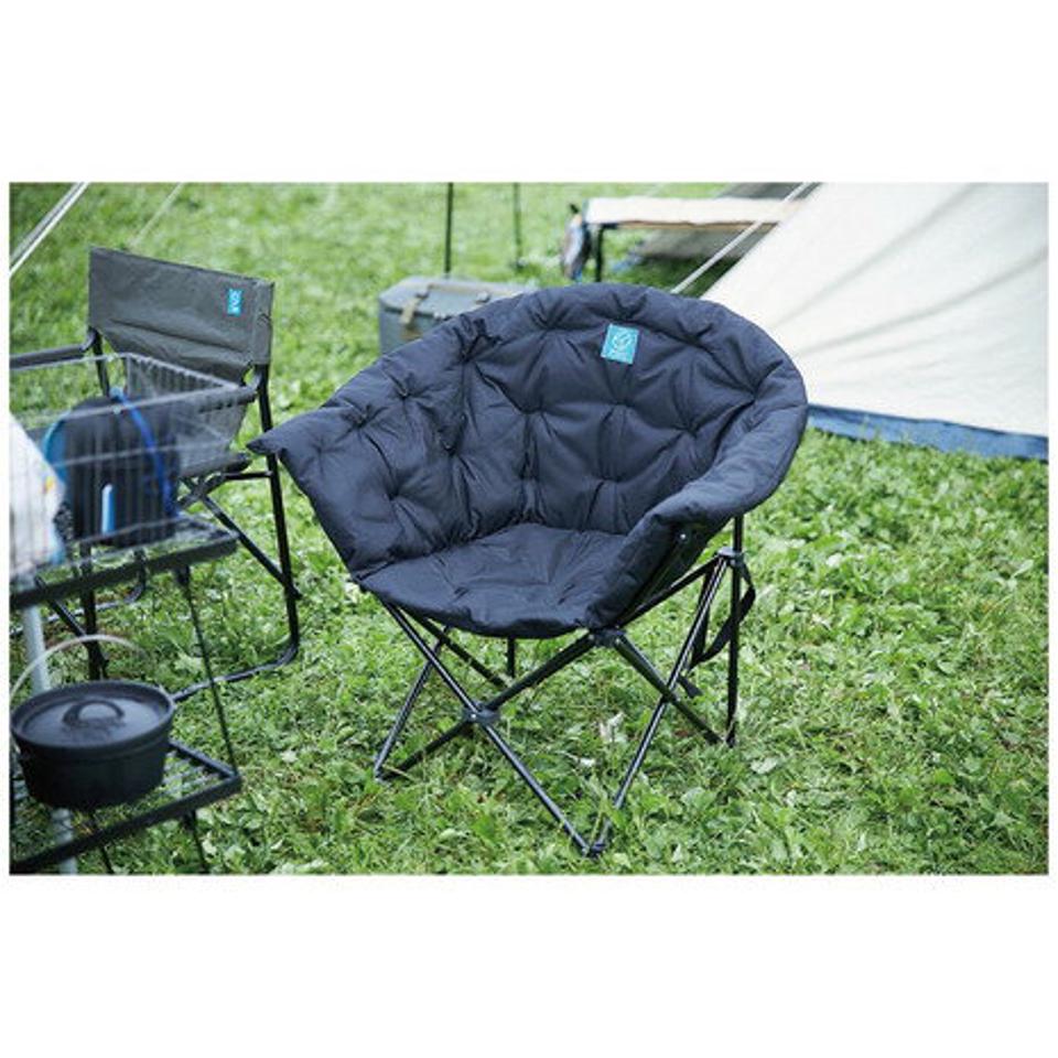 ホールアース(Whole Earth) クラムチェア ブラック WE23DC35 BLK 椅子 イス アウトドア キャンプ レジャー BBQ バーベキュー 折りたたみ コンパクト収納