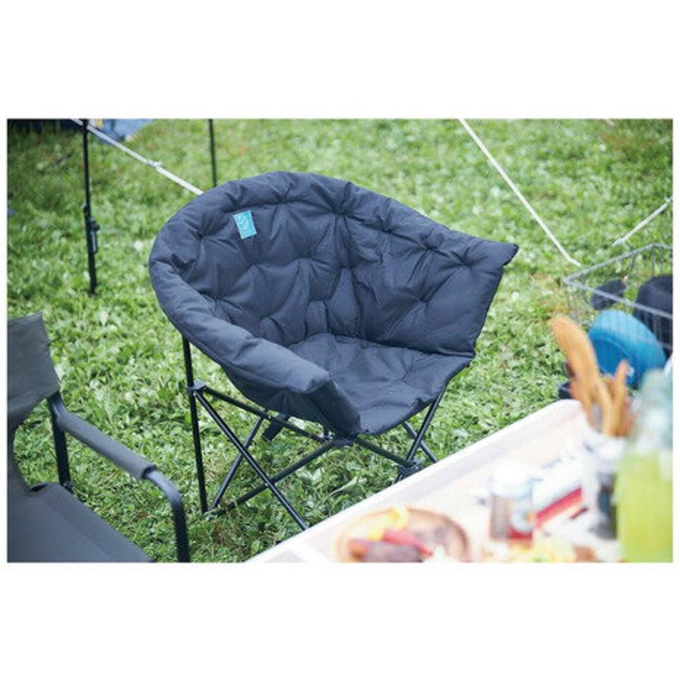 ホールアース(Whole Earth) クラムチェア ブラック WE23DC35 BLK 椅子 イス アウトドア キャンプ レジャー BBQ バーベキュー 折りたたみ コンパクト収納
