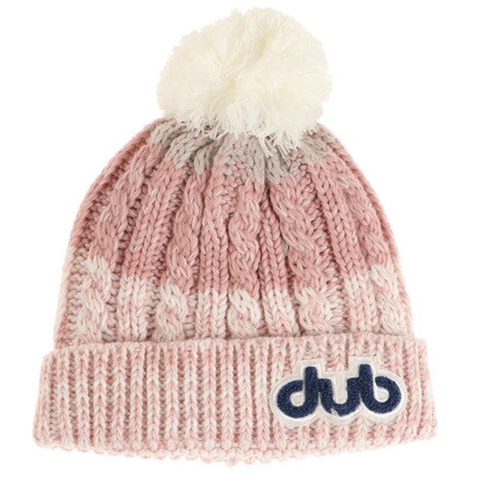 ダブ(dub) スキー スノーボード ニット帽 レディース CABLE PONPOM ニットキャップ 9992 WHT (レディース)