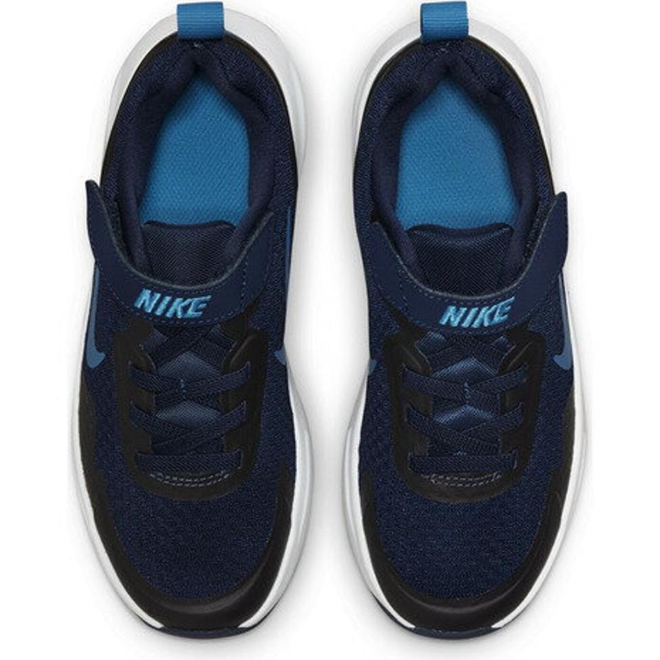 ナイキ（NIKE）（キッズ）スニーカー ジュニア マジックテープ 紺 ウェア オールデイ WEAR ALLDAY PS ネイビー CJ3817-403