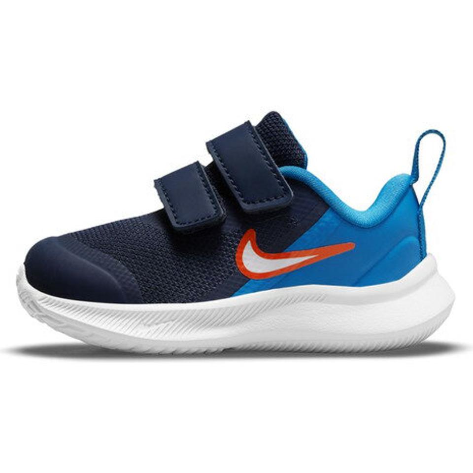 ナイキ（NIKE）（キッズ）ベビー ジュニア スニーカー マジックテープ 紺 スター ランナー 3 TDV ネイビー DA2778-401 子供靴 通園 運動会 ランシュー