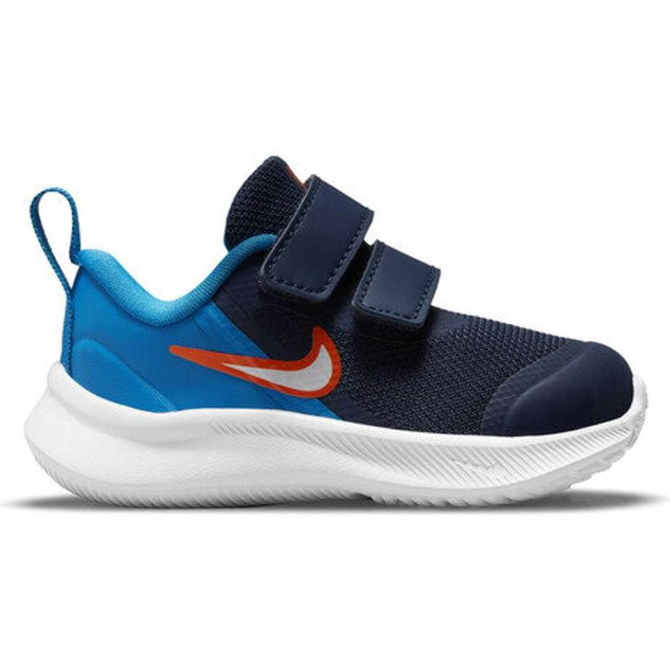 ナイキ（NIKE）（キッズ）ベビー ジュニア スニーカー マジックテープ 紺 スター ランナー 3 TDV ネイビー DA2778-401 子供靴 通園 運動会 ランシュー