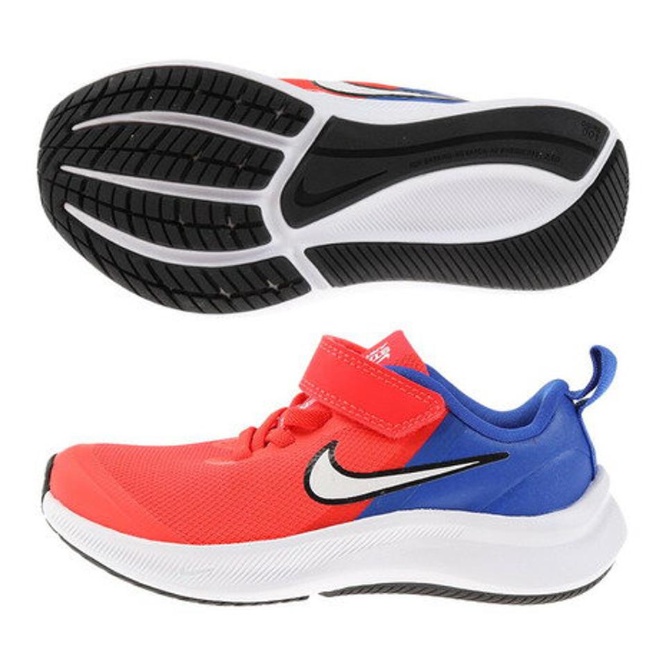 ナイキ（NIKE） ジュニアスポーツシューズ ベルクロ ベルト付き スニーカー スター ランナー 3 PSV DA2777-600 （キッズ）