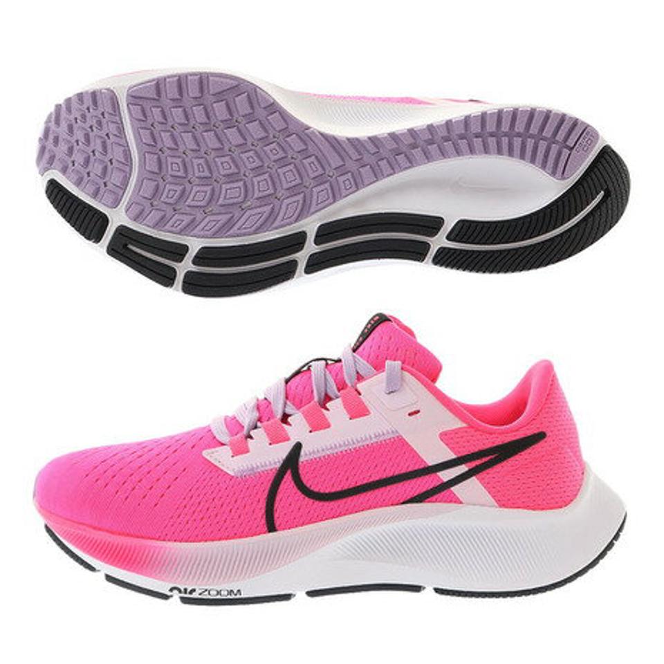ナイキ（NIKE） エアズーム ペガサス 38 ピンク ホワイト DM7721-639 ランニングシューズ ジョギング スポーツ スニーカー トレーニング 運動靴 （レディース）