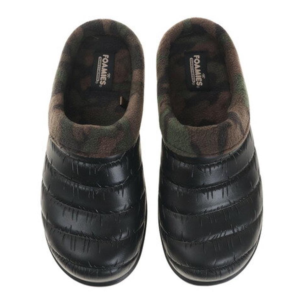 スケッチャーズ（SKECHERS）（メンズ）コージーキャンパー ブラック 黒 243136-BKMT カジュアルシューズ サボ サンダル スリッパ クロッグ カモフラージュ柄