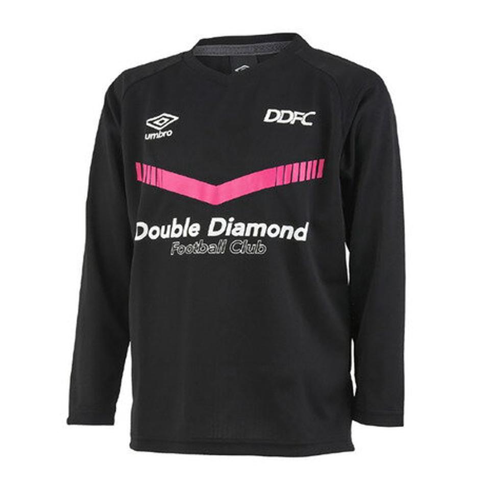 アンブロ(UMBRO) サッカーウェア ジュニア 長袖プラクティスシャツ UUJSJB51 BLK (キッズ)