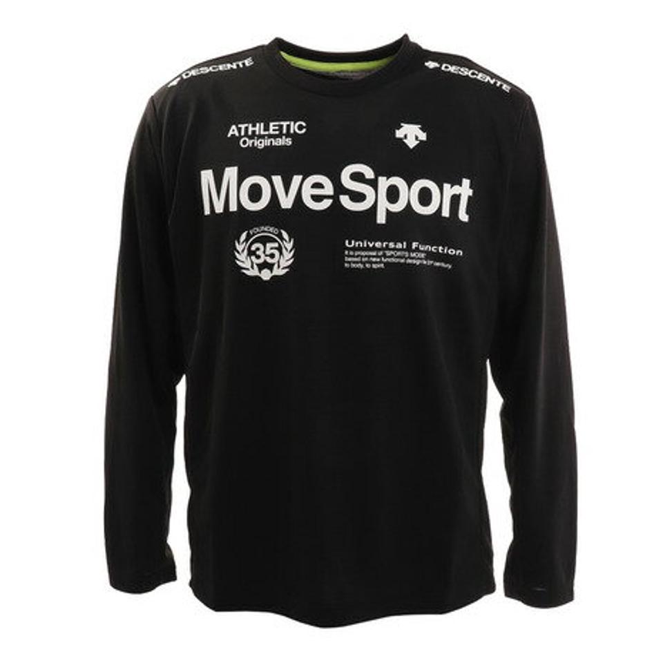 デサント(DESCENTE) ドライ 速乾 UV クール SUNSCREEN ヘザー長袖シャツ DMMTJB51 BKM (メンズ)