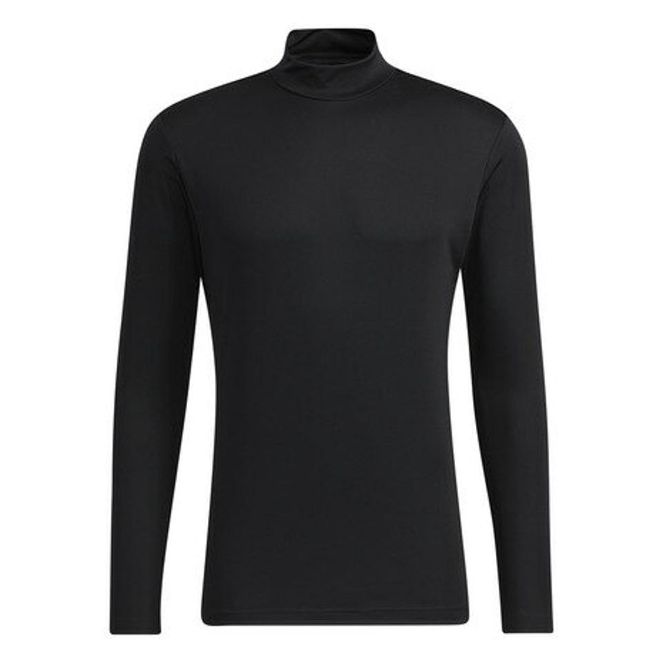 アディダス(adidas) ゴルフウェア プライムグリーン エンボスパターン UPF50+レイヤードシャツ BO104-GU6126 GY グレー インナー付き (メンズ)