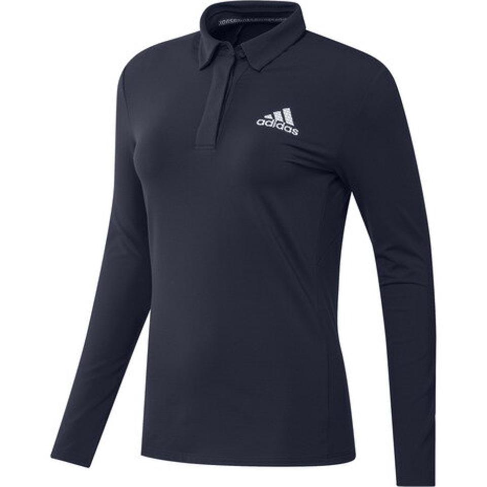 アディダス（adidas） ゴルフウェア ビッグアディダスロゴ ストレッチ長袖ボタンダウンシャツ BO349-GT3397 LI （レディース）