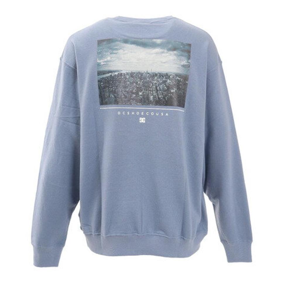 ディーシーシューズ（DC SHOES）（メンズ）BACK PHOTO プリントスウェット 21FW DPO214028X BLU