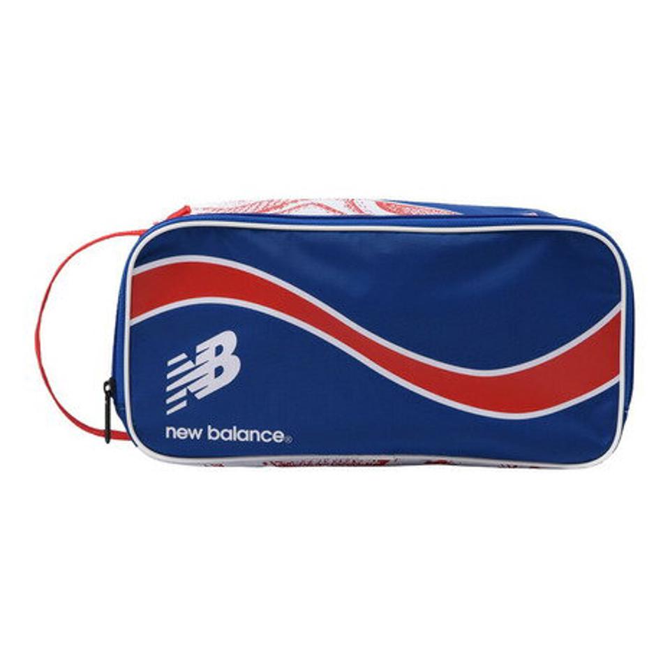 【まとめ買いクーポン対象 11/21 20:00〜11/27 23:59】ニューバランス（new balance）（メンズ、レディース）シューズバッグ マルチバッグ プリントシューズケース ブルー JABL8706LSB