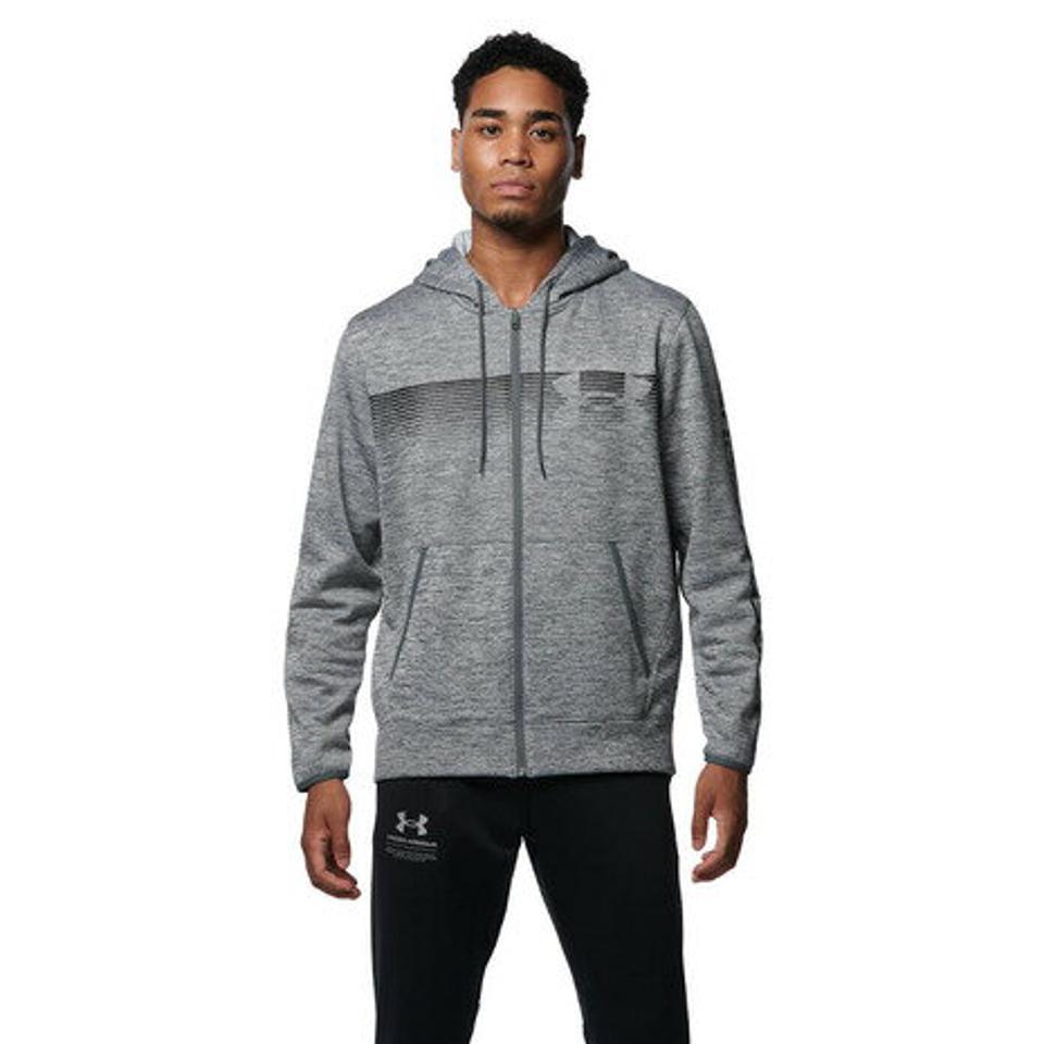 アンダーアーマー（UNDER ARMOUR）（メンズ）スウェット アーマーフリース フルジップ バーロゴ 1368938 012 トレーナー