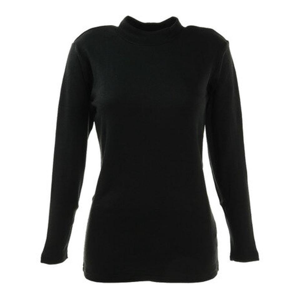 デュアリグ（DUARIG）（レディース）ヒートクロス厚手 レディス 9分袖ハイネック アンダーシャツ 892D1GC2624 BLK 防寒