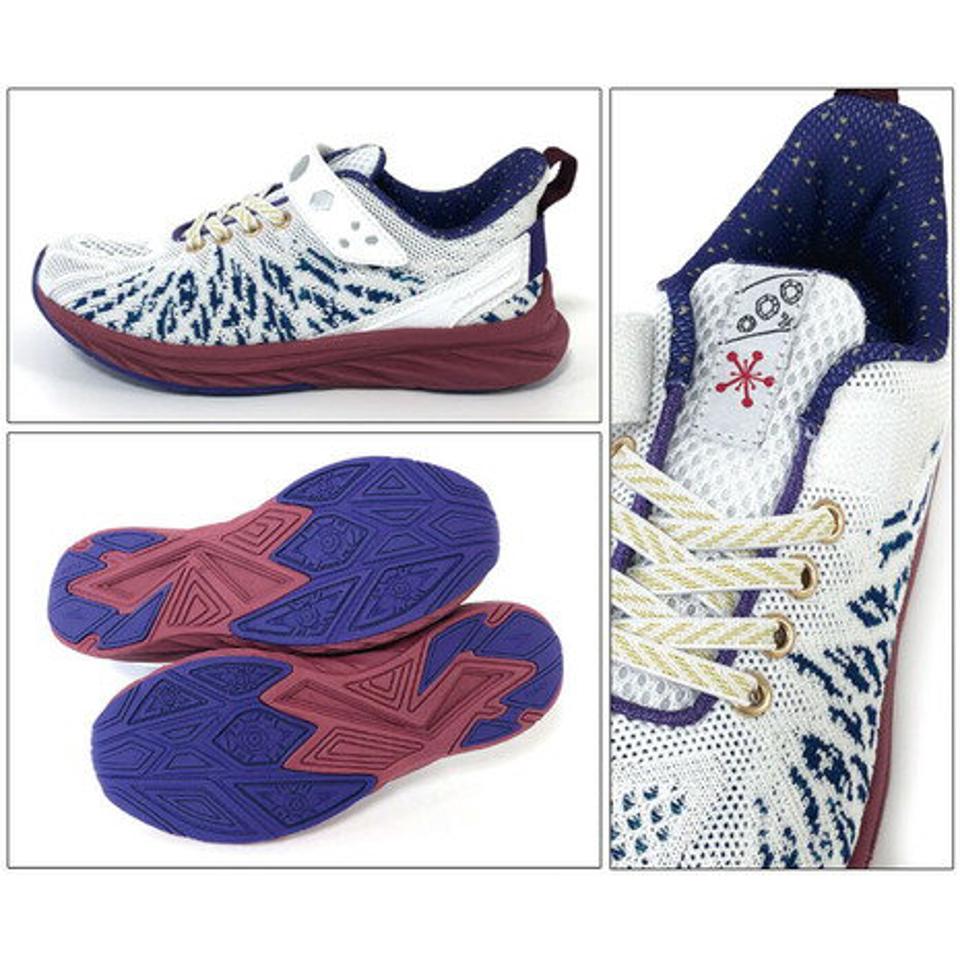 瞬足（syunsoku） ジュニアスポーツシューズ ベルクロ ベルト付き スニーカー 宇髄天元 コラボグッズ 運動靴 KYS 0010 （キッズ）