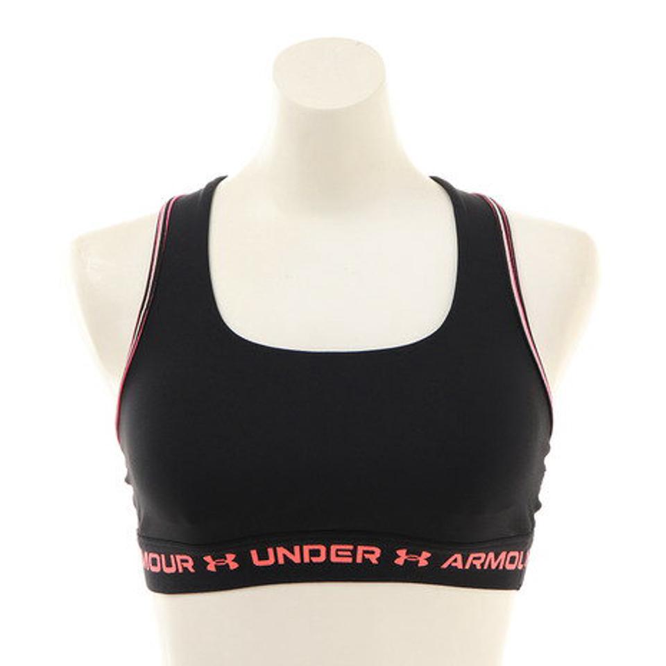 アンダーアーマー（UNDER ARMOUR） スポーツブラ ミドルサポート 揺れない クロスバック ブラ ミッド 80'S 1365744 001 （レディース）