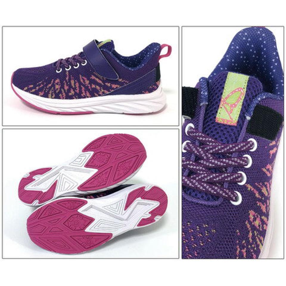 瞬足（syunsoku） ジュニアスポーツシューズ ベルクロ ベルト付き スニーカー 栗花落カナヲ コラボグッズ 運動靴 KYS 0010 （キッズ）