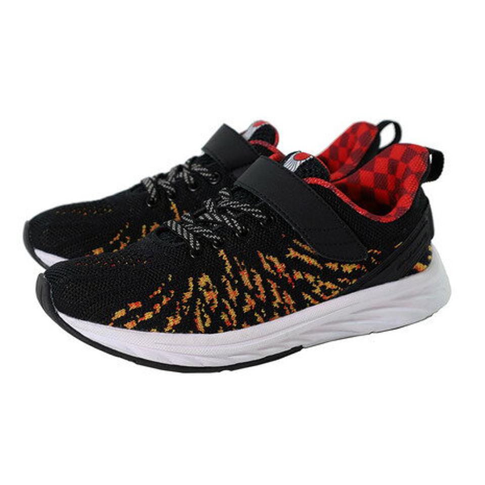 瞬足（syunsoku）（キッズ） ジュニアスポーツシューズ ベルクロ ベルト付き 鬼滅の刃 コラボグッズ 運動靴 KYS