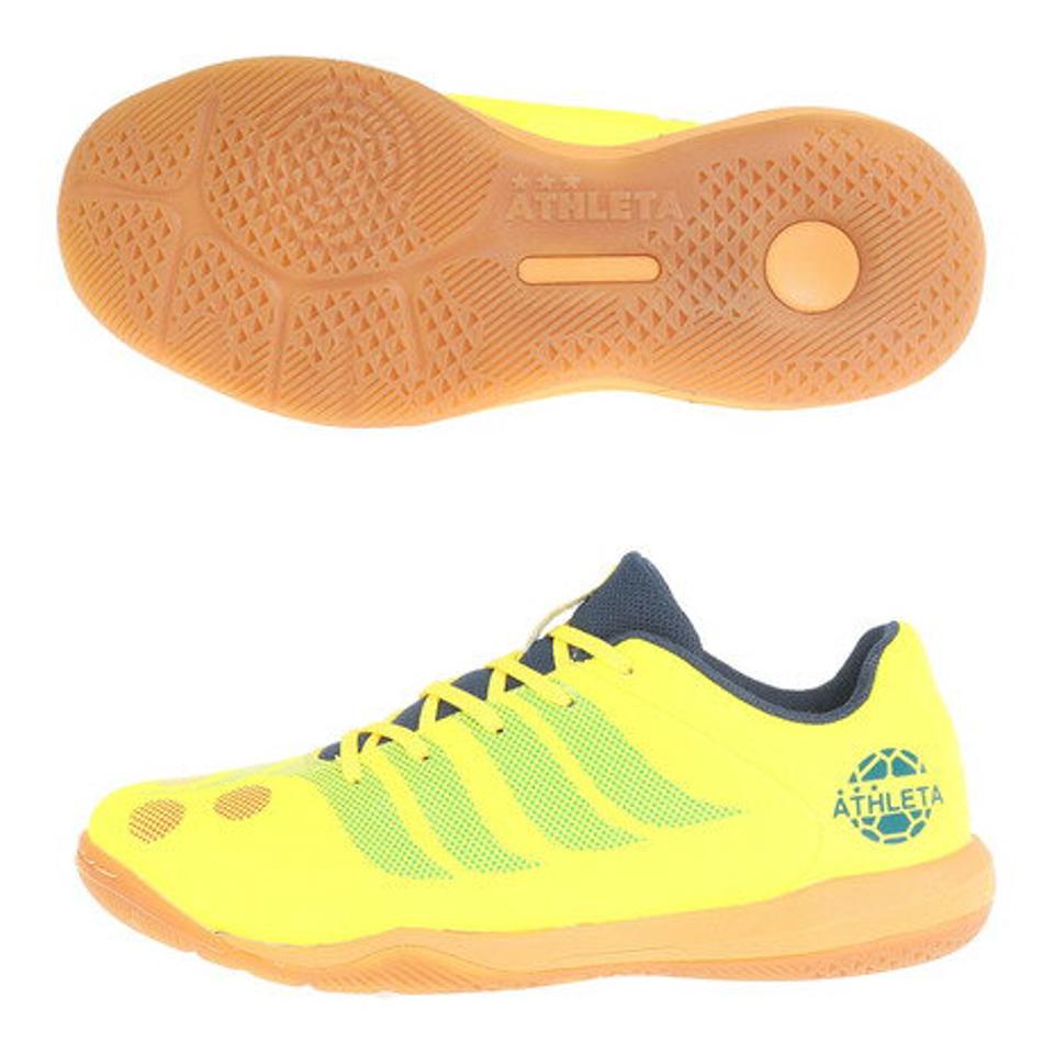 アスレタ（ATHLETA） ジュニア フットサル インドア XE-400J YEL サッカーシューズ トレシュー 屋内 室内 （キッズ）