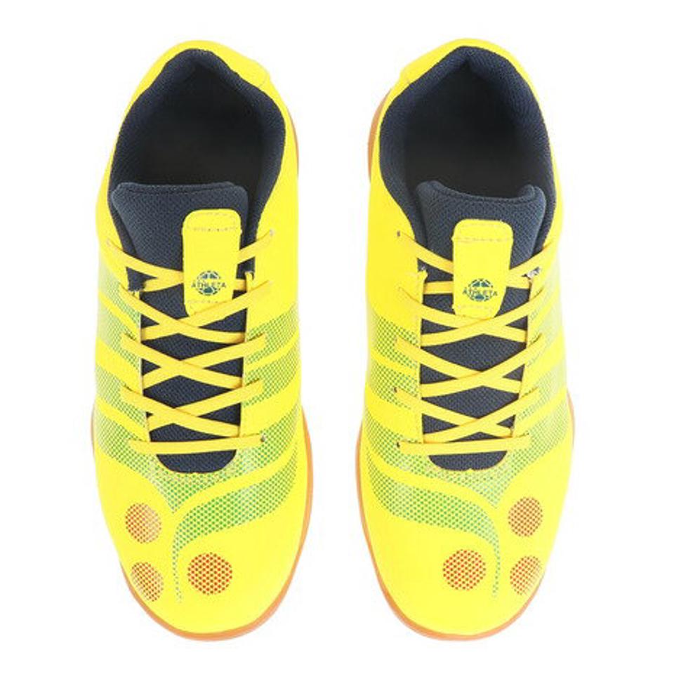 アスレタ（ATHLETA） ジュニア フットサル インドア XE-400J YEL サッカーシューズ トレシュー 屋内 室内 （キッズ）