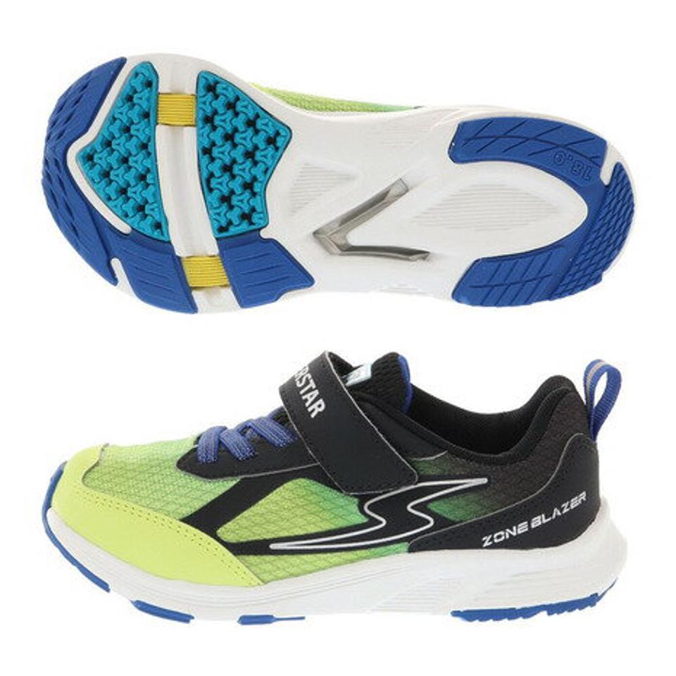 ムーンスター（MoonStar）（キッズ）ジュニア シューズ スニーカー SUPERSTAR ブラック イエローSSK1046 12294488