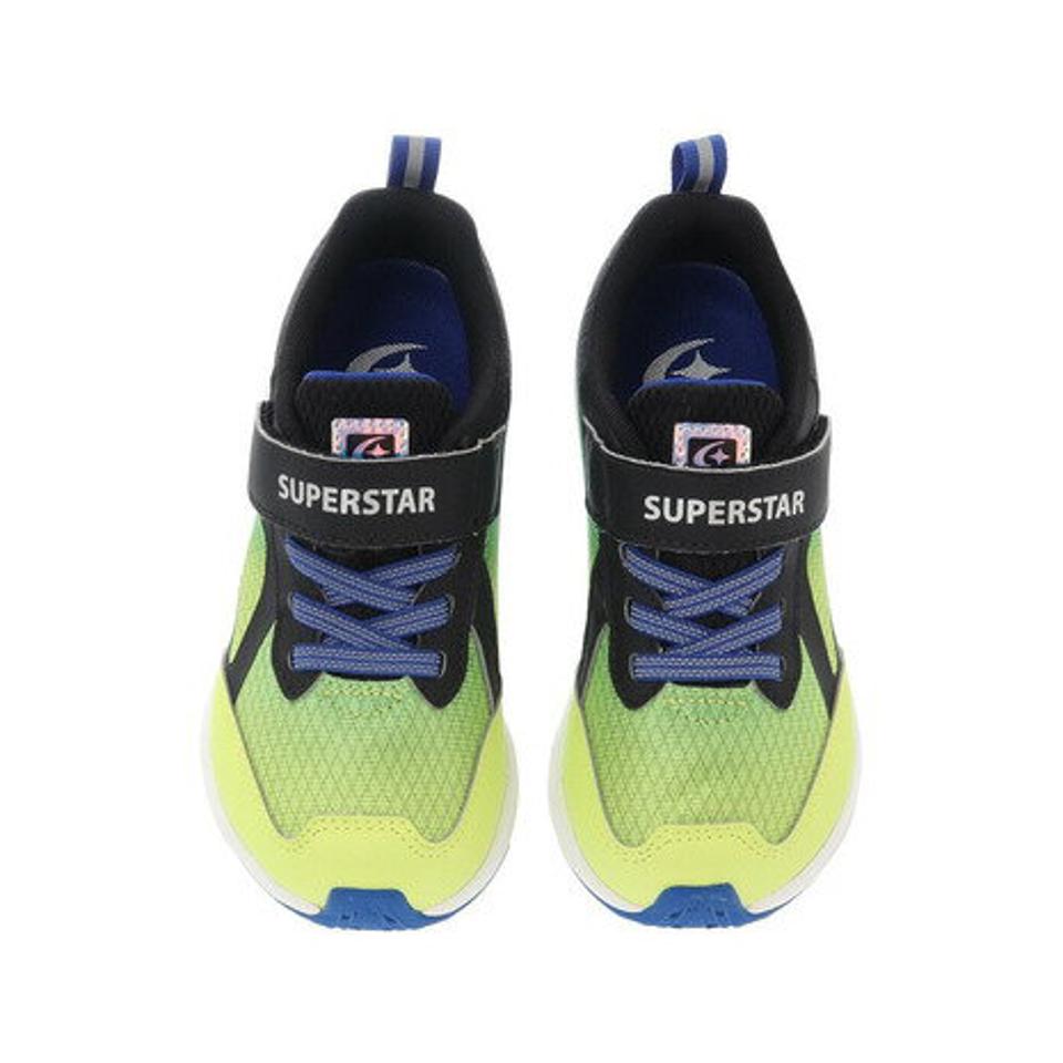 ムーンスター（MoonStar）（キッズ）ジュニア シューズ スニーカー SUPERSTAR ブラック イエローSSK1046 12294488