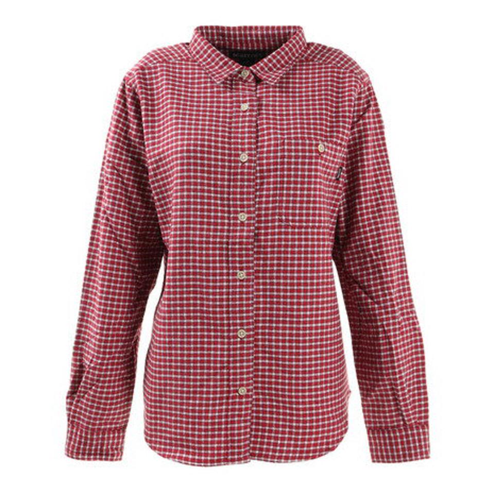 マーモット（Marmot） チェック柄 長袖シャツ TOWSJB90XB RD （レディース）