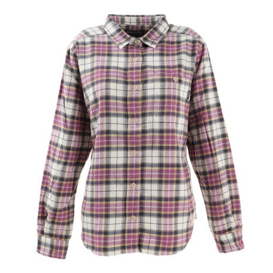 マーモット（Marmot） チェック柄 長袖シャツ TOWSJB90XB PPL （レディース）