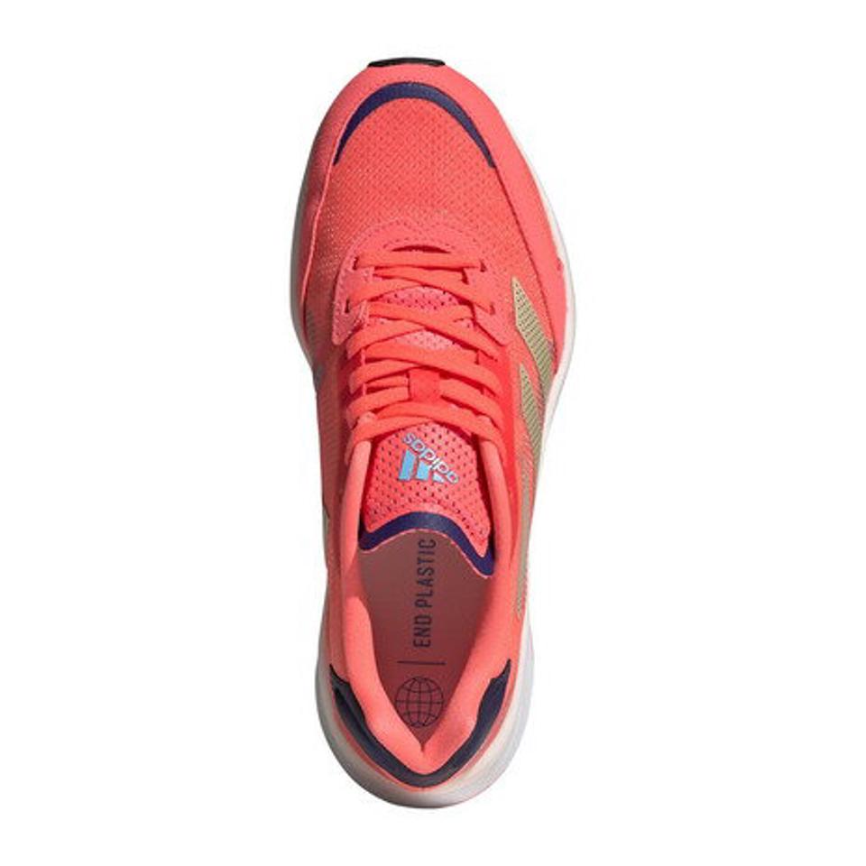 アディダス（adidas）（レディース）ランニングシューズ アディゼロ ボストン10 W サーモン GY0905 GY0906 スニーカー 厚底 プレート ジョギング 部活 マラソン