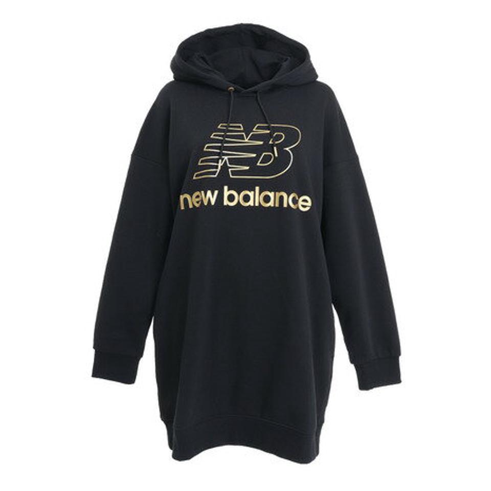 ニューバランス（new balance） スウェットフーディドレス WD03501BK （レディース）