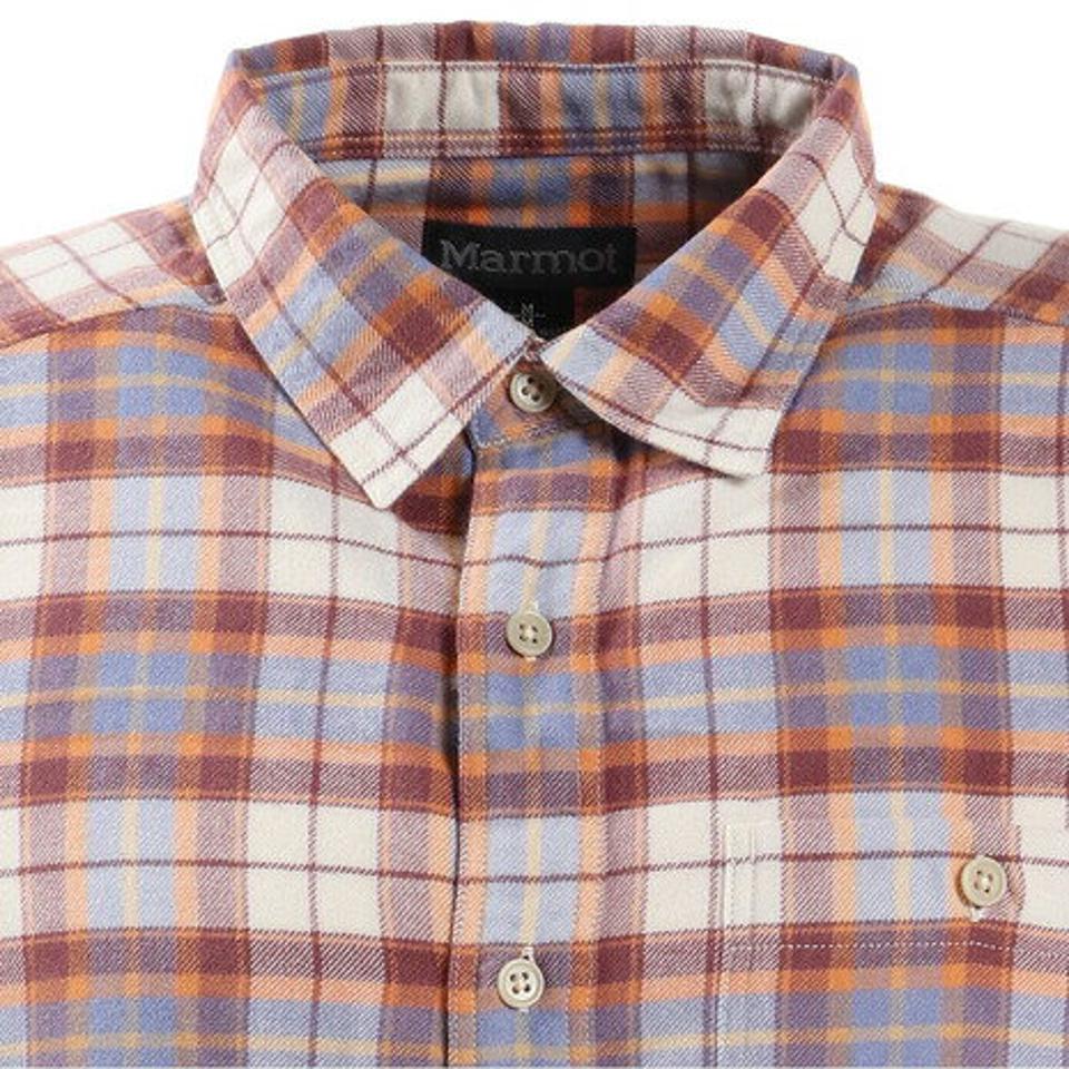 マーモット（Marmot） チェック柄 長袖シャツ TOMSJB80XB OR （メンズ）