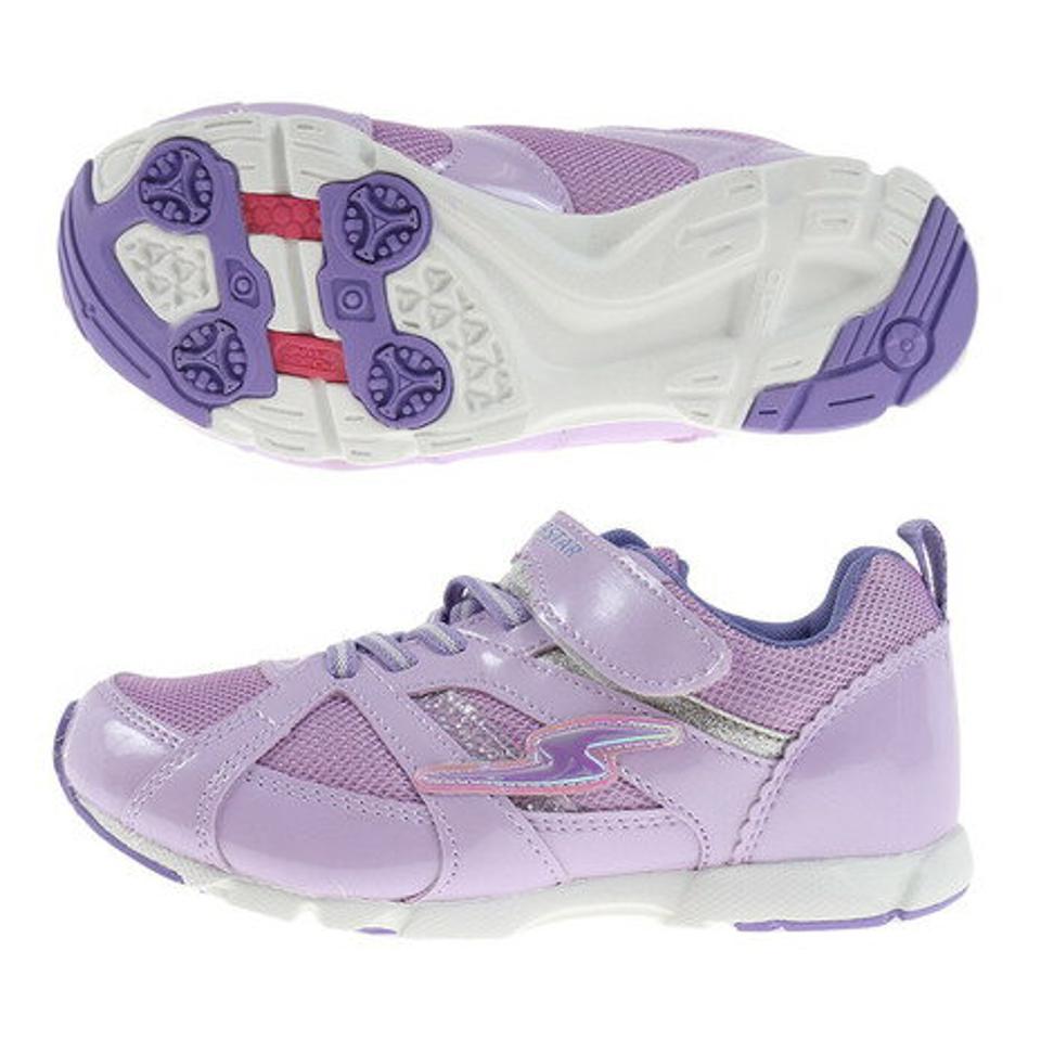 【9/10 24h限定 エントリー＆対象4店舗買い回りで最大P10倍！】ムーンスター（MoonStar）（キッズ）ジュニアスポーツシューズ ベルクロ ベルト付き スニーカー SSJ7142F PU 12295781