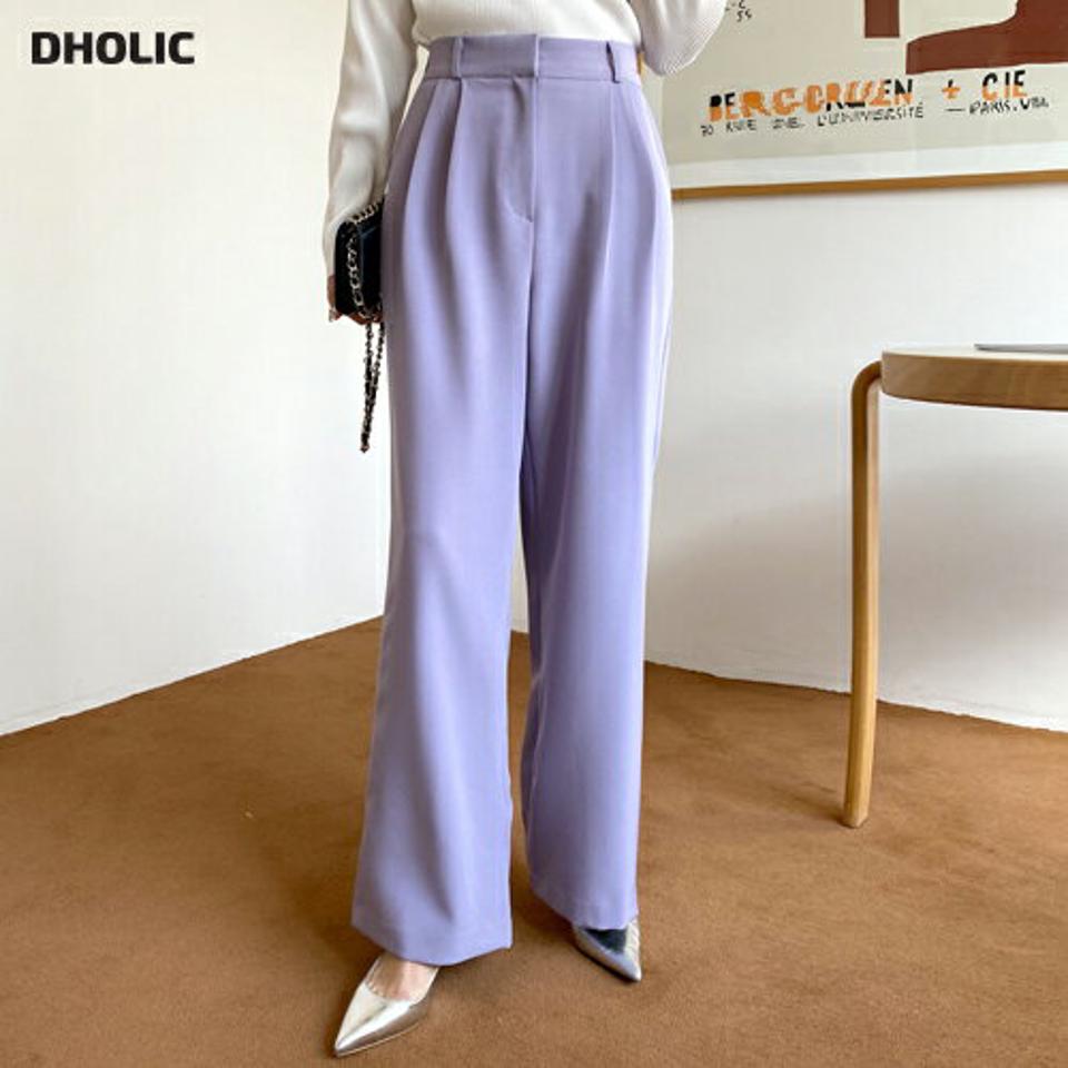 ハイウエストツータックワイドスラックス・全3色・t66650 レディース 【pt】ボトムス パンツ スラックス ハイウエスト ワイド ロング ワイドパンツ カラーパンツ 単色 パステル 春 秋 冬 シンプル 無地 ベーシック 脚長 大人 韓国ファッション