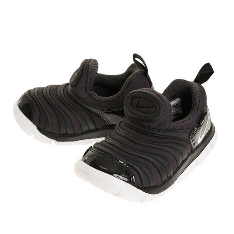 ナイキ（NIKE）（キッズ）ジュニアスニーカー ダイナモ フリー TD ブラック 343938-013 SP18 ベビー キッズ 紐なし 子供靴 ファースト スポーツシューズ