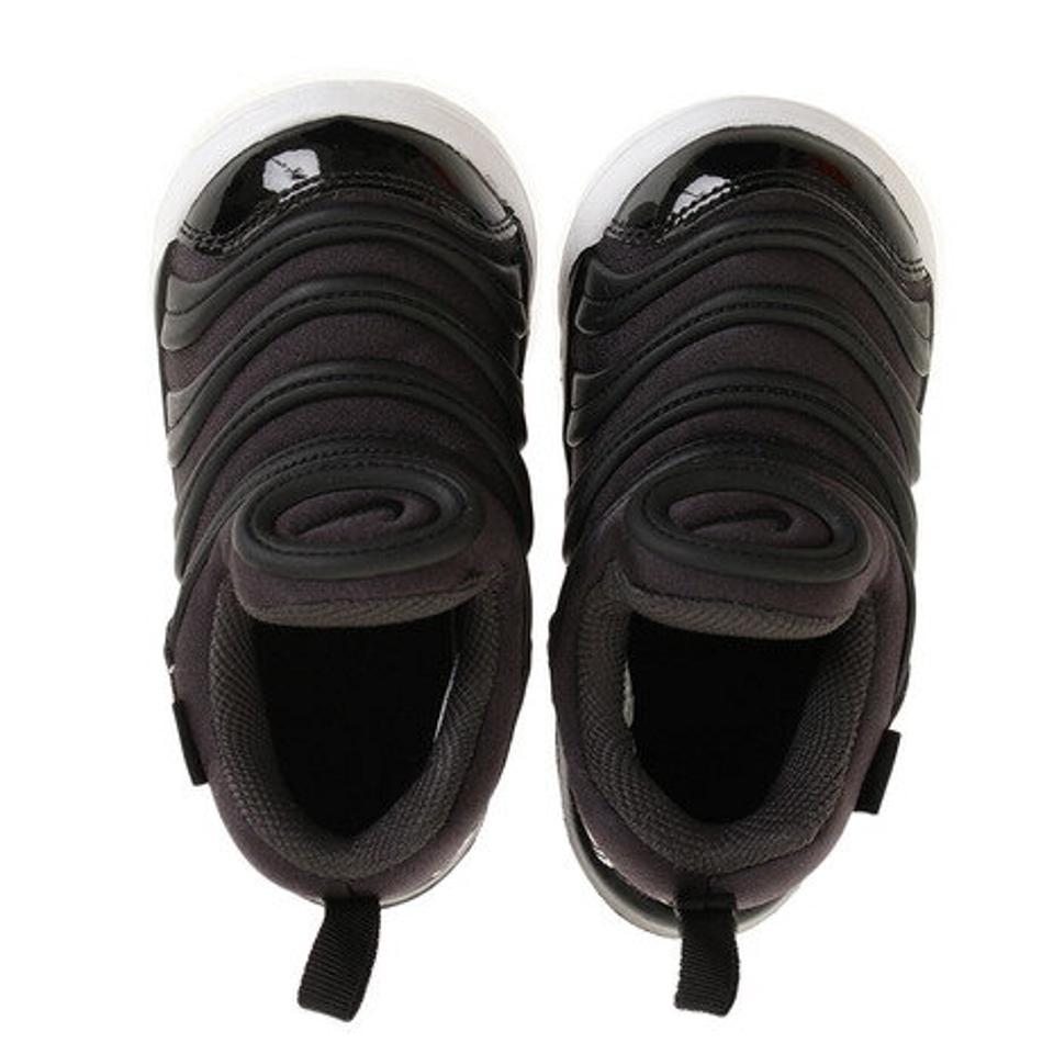ナイキ（NIKE）（キッズ）ジュニアスニーカー ダイナモ フリー TD ブラック 343938-013 SP18 ベビー キッズ 紐なし 子供靴 ファースト スポーツシューズ