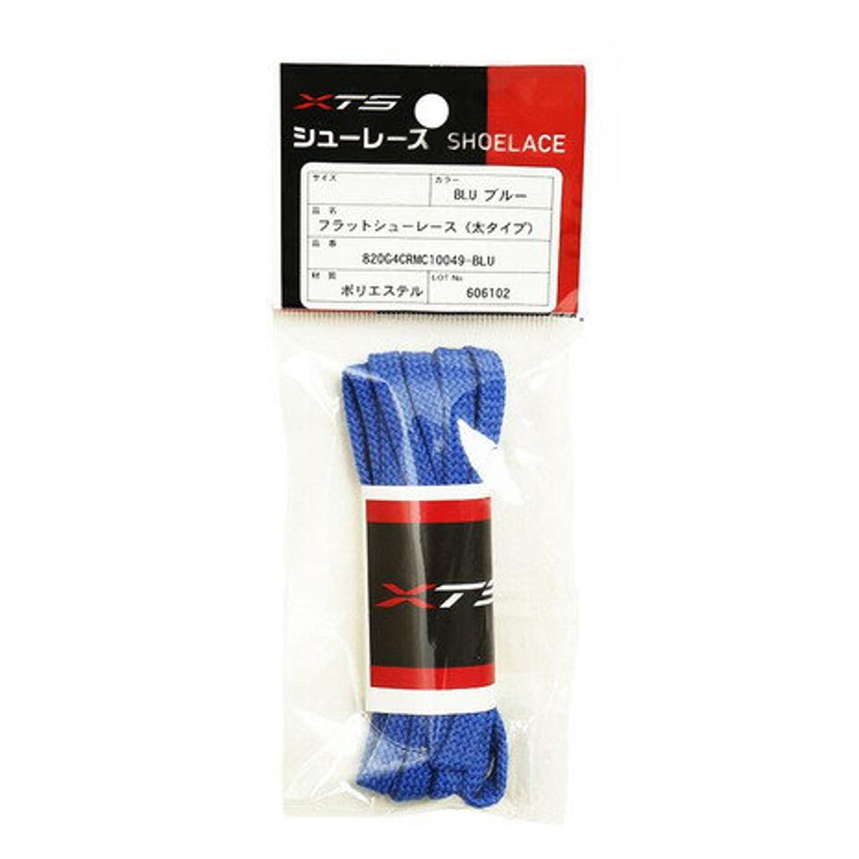【5点以上で10％OFFクーポン！6/15限定】エックス チームスポーツ（X-TEAM SP） フトフラットシューレース ブルー 820G4CRMC10049 BLU （メンズ、レディース、キッズ）