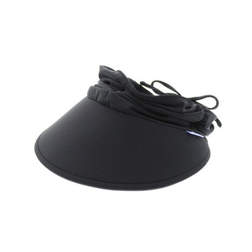 ワラルーハット(Wallaroohat)(レディース)帽子 レディース AQUA VISOR サンバイザー blk Wallaroohat オンライン価格 日よけ