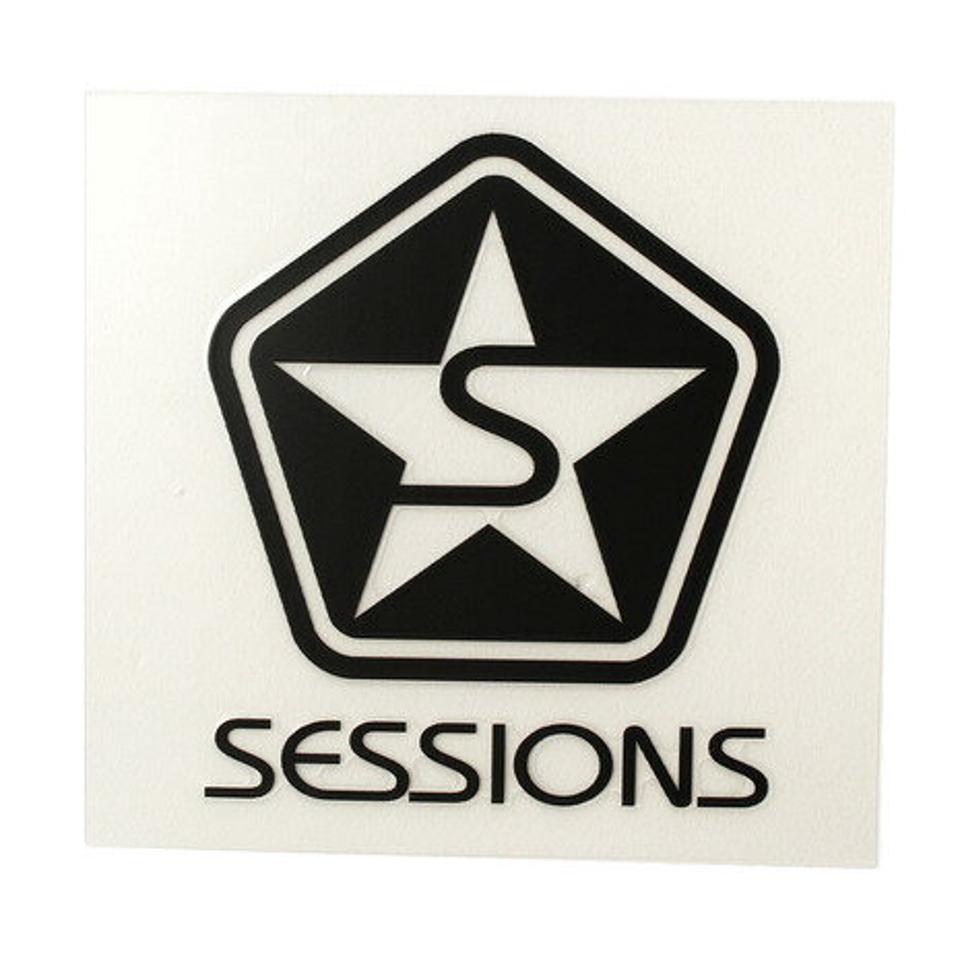 セッションズ（SESSIONS） ステッカー CLASSIC LOGO 60 186021 BLK オンライン価格 （メンズ）