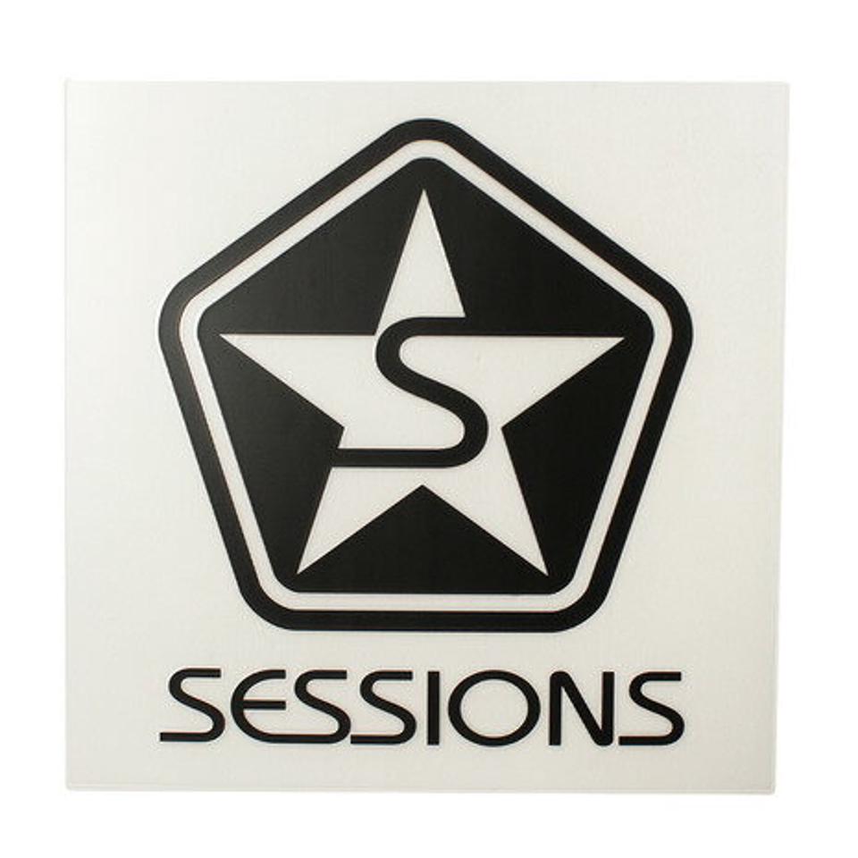 セッションズ（SESSIONS） ステッカー CLASSIC LOGO 100 186020 BLK オンライン価格 （メンズ）