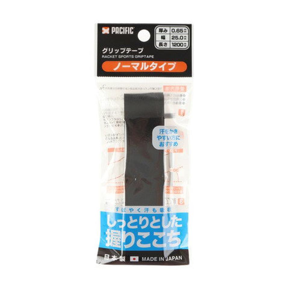 パシフィック(PACIFIC) テニスグリップテープ ノーマルタイプ 1本入り PC-8327 BLK (メンズ、レディース、キッズ)